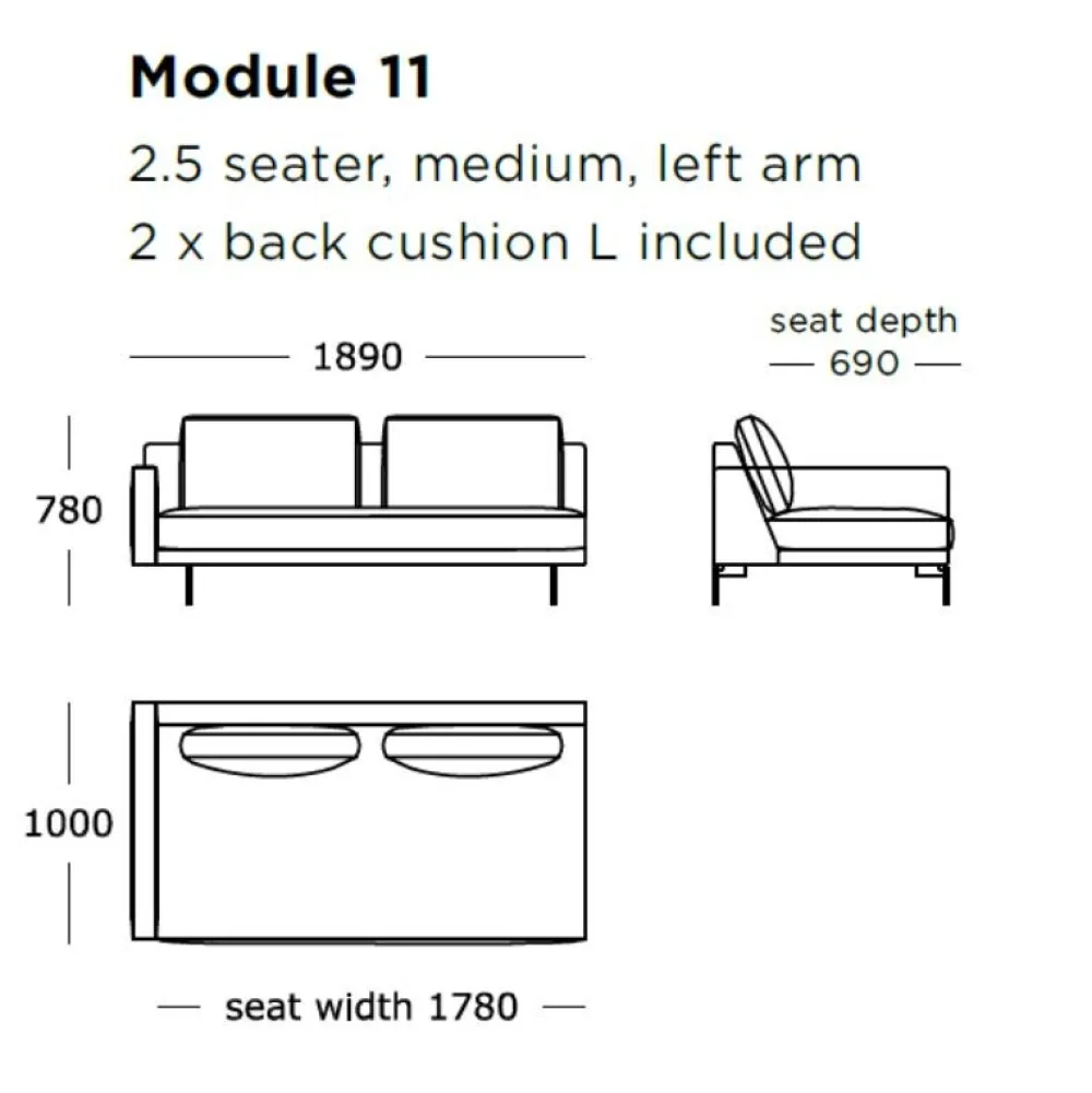 Wendelbo Sofaer|Stue>Edge V2 Sofa Højrevendt Soft 03