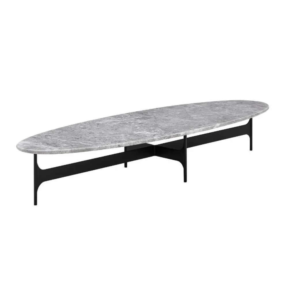 Wendelbo Borde|Stue>Floema Oval Sofabord Grå