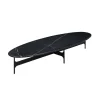 Wendelbo Borde|Stue>Floema Oval Sofabord Sort