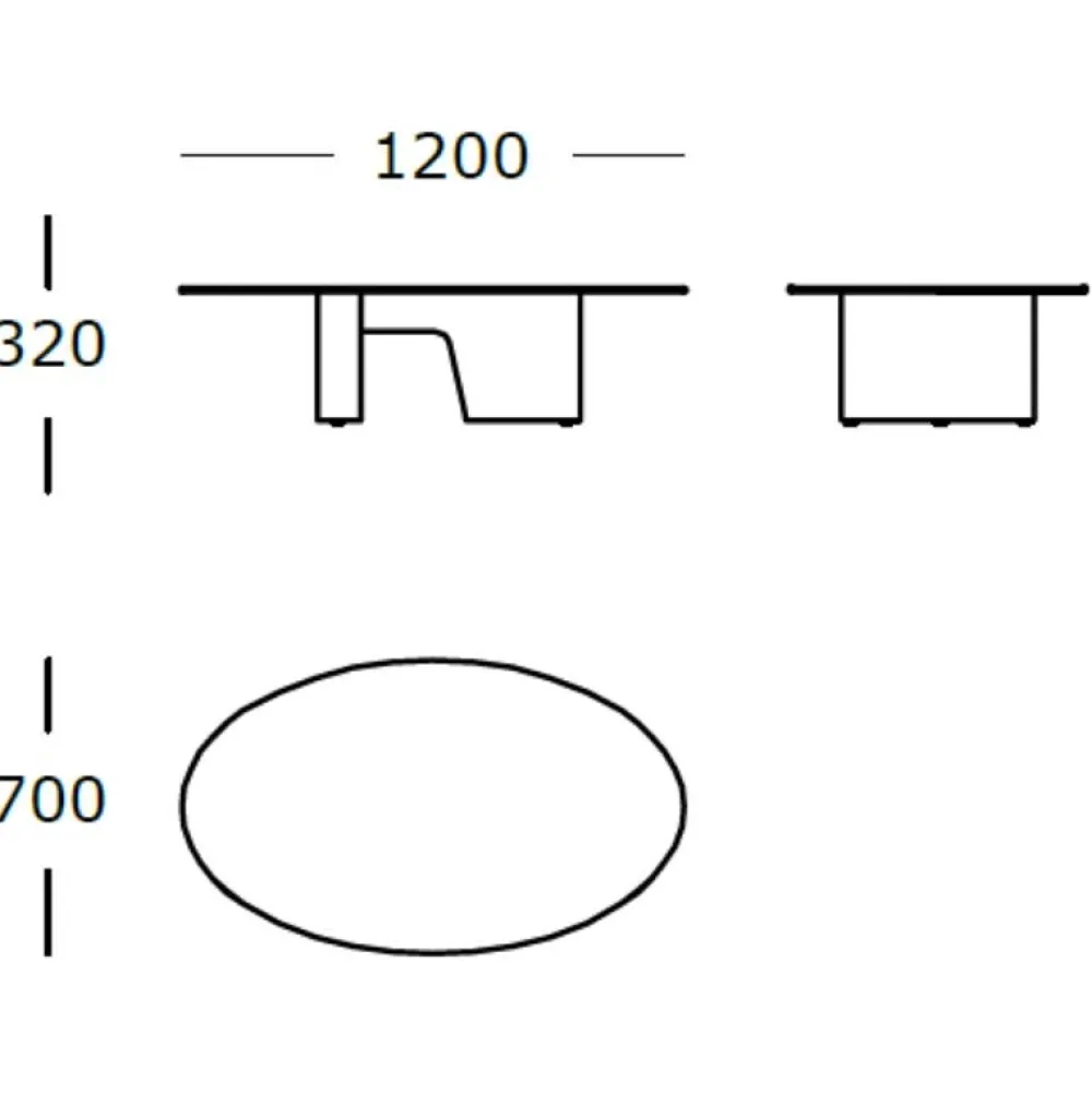 Wendelbo Borde|Stue>Glyph Sofabord