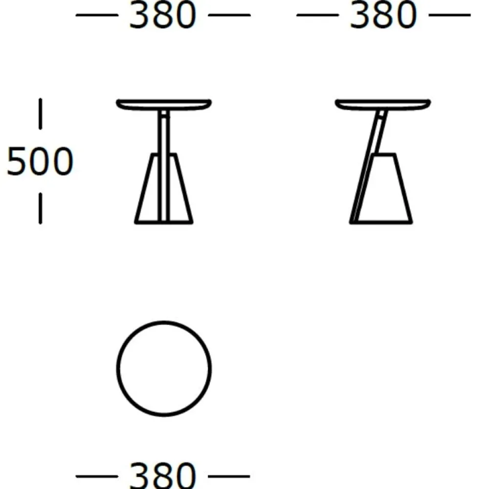 Wendelbo Borde|Stue>Mate Sidebord Sort Eg